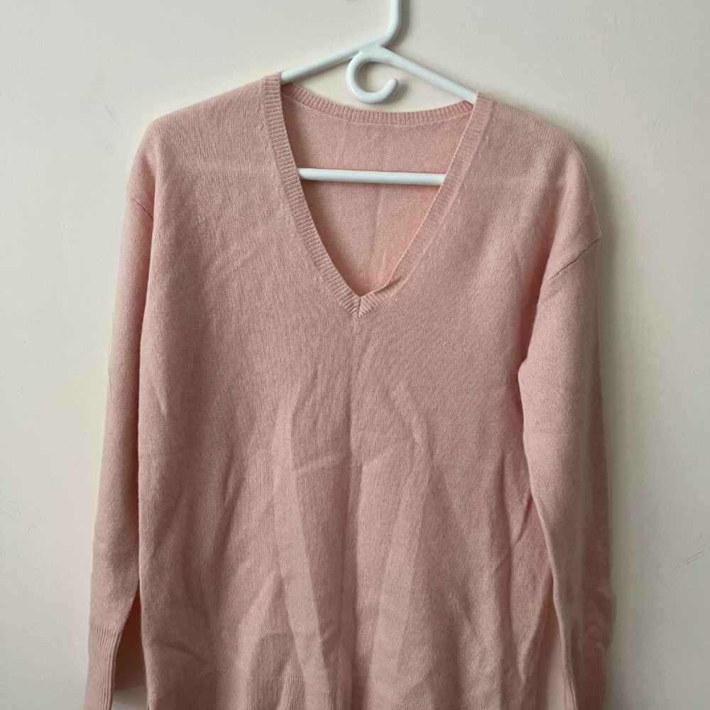 NWOT 100%cashmere sweater pullover pink